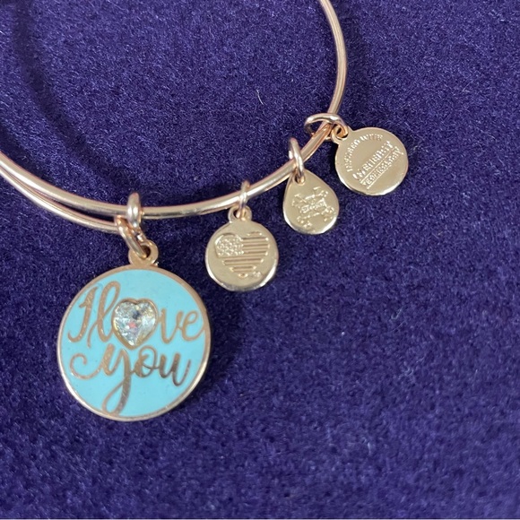 Alex and Ani Jewelry - Alex & Ani “Coppure” I Love You Bangle Bracelet